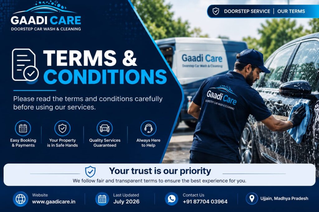 Gaadi Care Terms and Conditions