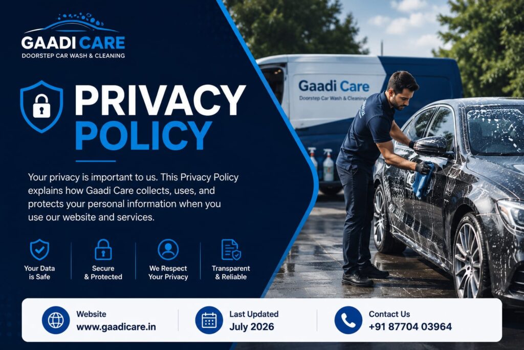 Gaadi Care Privacy Policy